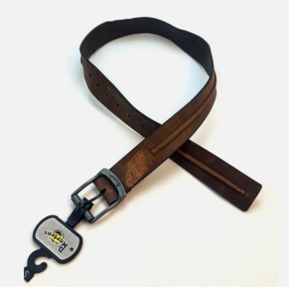 Dr. Martens Genuine Leather Men's Belt Size S Brown New with defect